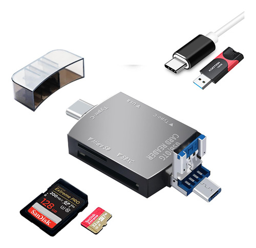 Lector Tarjeta Sd Usb C 3.0 Memoria Para iPad Telefono Pc 4