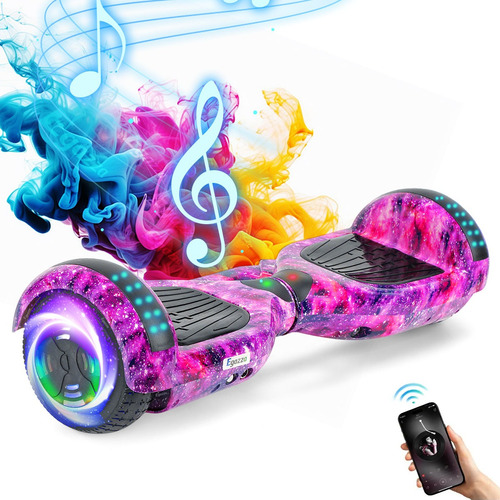 Hoverboard Elétrico Egazza K5 Purple Starrysky Com Bluetooth