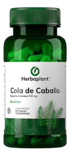 Cola De Caballo 500 Mg 60 Capsulas Herbaplant