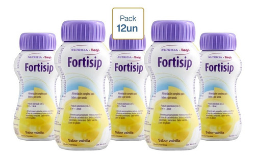 Fortisip Suplemento Vainilla Botella 200ml Pack X12un 