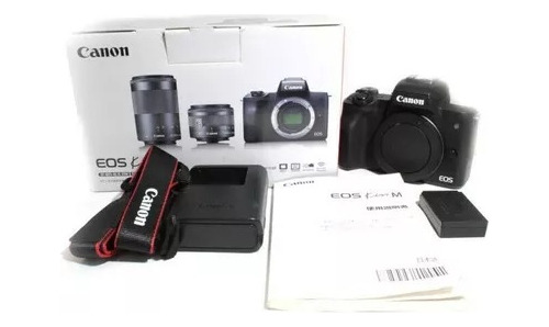 Camara Canon Eos M50 Mark Ll + 2 Baterias Extra De Repuesto