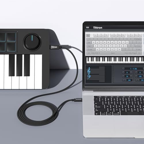 Cable Midi Usb-c A Tipo B De 2 M - Midi-cb200, Metálico