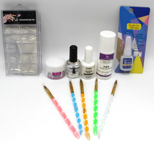 Kit Para Hacer Uñas Acrilico Profesional