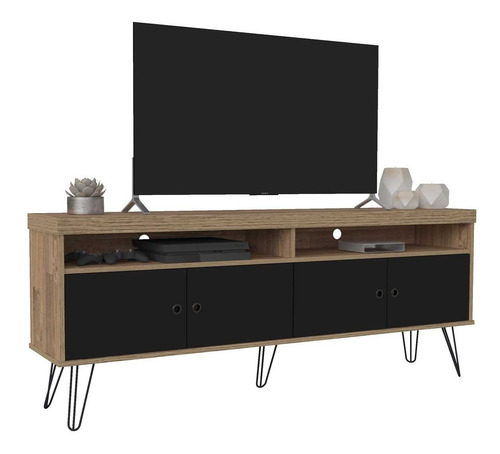 Mueble Mesa Para Tv Grande Hasta 75' Estilo Vintage Premium