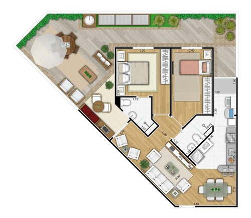 Imagem 30 de 30 de Apartamento Com 2 Dormitórios À Venda, 67 M² Por R$ 395.000,00 - Paulicéia - Piracicaba/sp - Ap1467