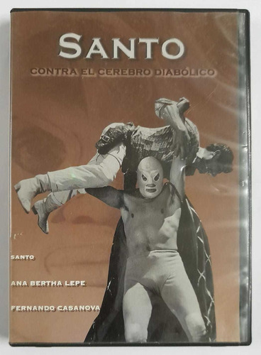 Dvd Santo Contra El Cerebro Diabólico Ana Bertha Lepe 