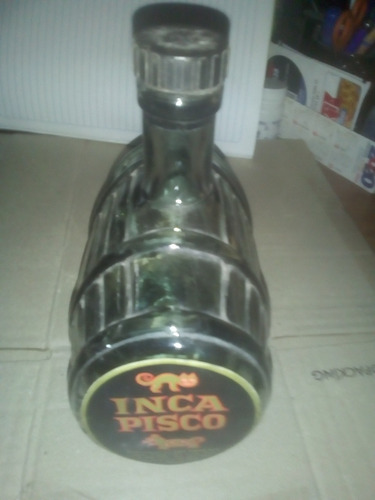 Botella Vacía Inca Pisco Barril De 750ml De Colección