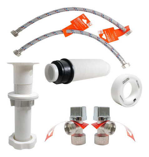 Kit Para Instalacion Universal Completo De Lavabo Dica 