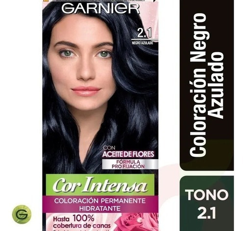 Kit Tinta L'Oréal  Cor intensa Cor intensa 2.1 tono negro azulado 1Vol. para cabello