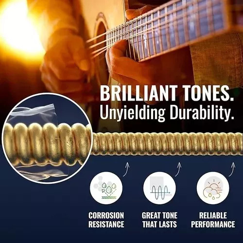 Elixir Phosphor Bronze 11-52 Cuerdas Guitarra Acústica 16027 2pcs