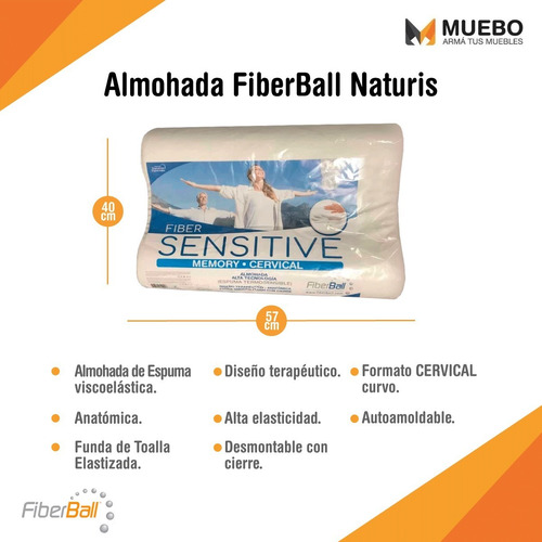 Almohada Fiberball Sensitive Memory Cervical