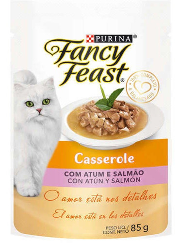 Nestlé Purina Fancy Feast Casserole Atum & Salmão 85g
