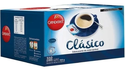 Cánderel Clásico Sustituto De Azúcar 550 Sobres De 1 Gr C/u