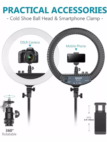 NEEWER RL-12 Kit de Anillo de Luz LED de 14 Pulgadas