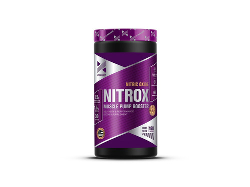 Oxido Nitrico L Arginina Xtrenght Nitrox 180 Caps