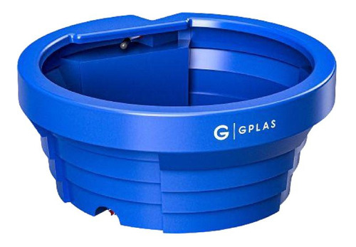 Kit de 2 bebederos para ganado, 500 l, color azul