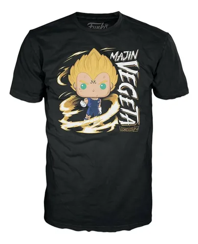 Funko Pop Tees Dragon Ball Z Majin Vegeta Glow In The Dark L