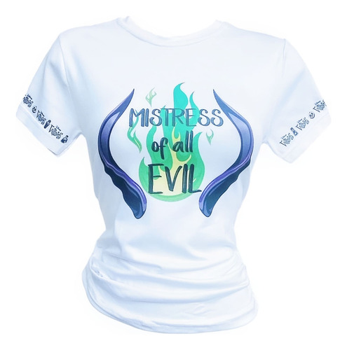 Playera Sublimada Dama Villanos Maléfica Bella Durmiente