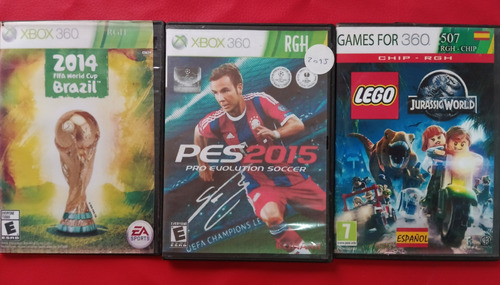 Lote De 03 Juegos Xbox Rgh Fifa + Pes + Lego Ventamvd Off