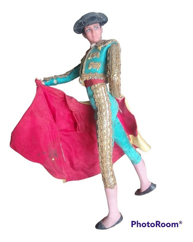 Antigua Figura Torero Español Marín Chiclana 30cm