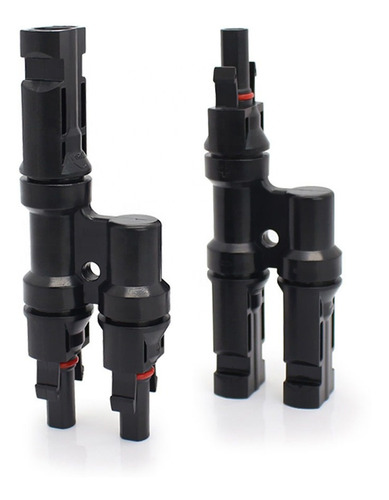Imagem 2 de 7 de Conector Mc4 Tipo Y 2 Para 1 Paralelo Energia Solar Par 40a