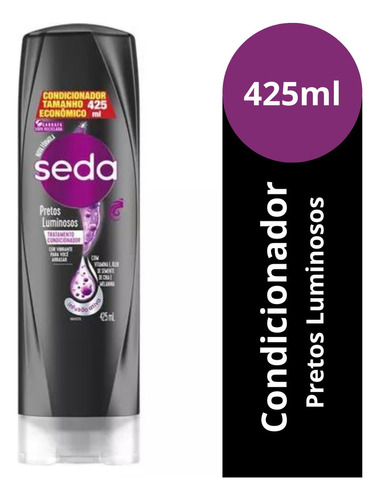  Condicionador Seda Pretos Luminosos 425ml