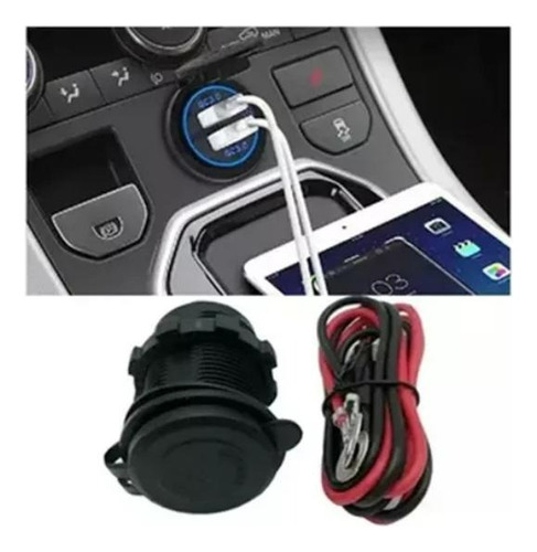 Kit Enchufe Toma 12v 24v Auto Bus Camión Camper Embarcación