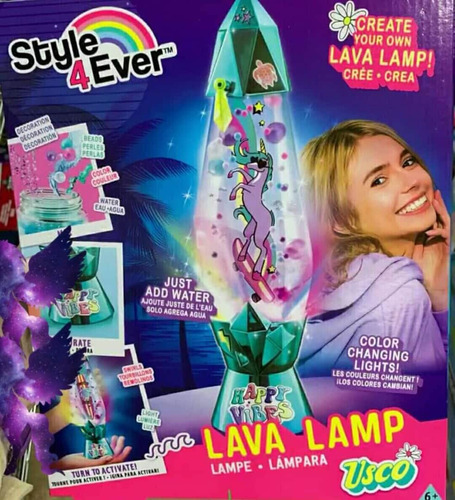 Lampara De Lava Unicornio 