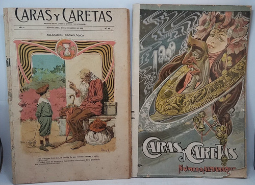 Revista Caras Y Caretas 30 Dic 1899 1 Enero 1900 Cambio Sigl (Usado)