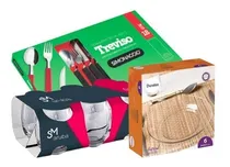 Comprar Jogo De Pratos Talheres Mais Copos Promoção