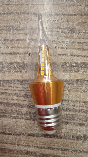 Lámpara Led 4w E27 Vela Para Lámparas Arañas Luz Cálida