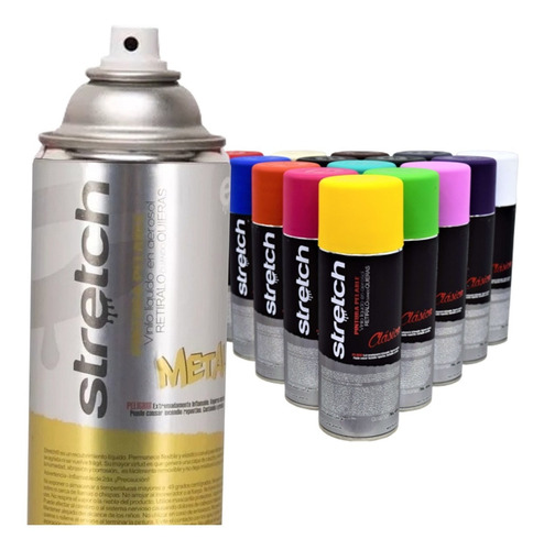 Pack X3 Stretch Pintura Pelable En Aerosol Auto Llantas