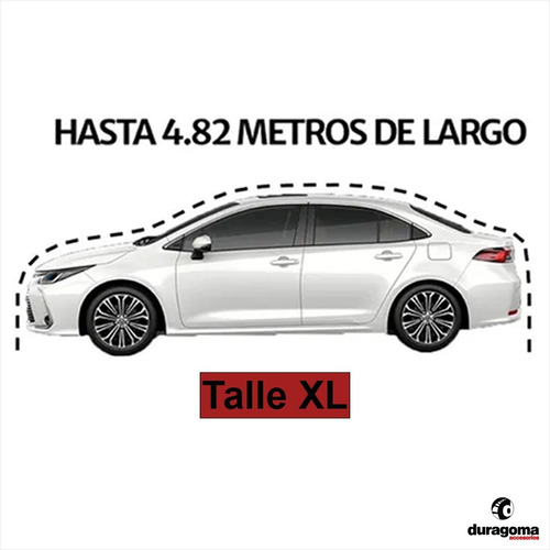 Imagen 5 de 9 de Funda Cubre Auto Coche Uv Impermeable No Raya + Bolso (xl)