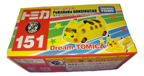 Tomica Dream 151. Pikachu Bus. Pokedoko Dokoikocar. Nuevo.