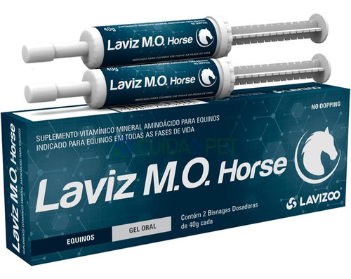 Mo Horse 2x40g Suplemento De Vitaminas Cavalo - Lavizoo