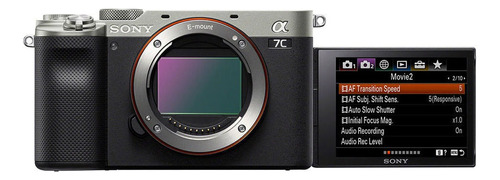 Sony Cámara Profesional Mirrorless Ilce-7c Alpha 7C Color Plata