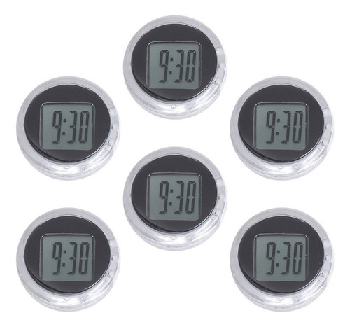 Reloj Digital De Moto De 6 Piezas, Reloj Pequeño Para Coche