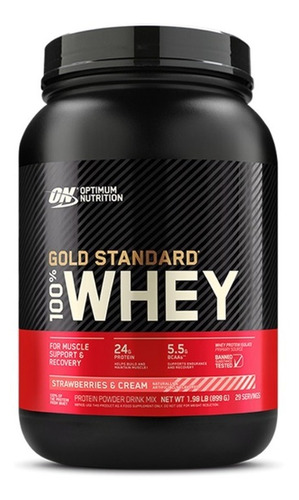 Gold Standard 2 Lb 907 Gr Optimun Nutrition Proteína On 100% Whey Protein