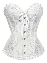 Comprar Corset Gotico Victoriano Modelador Sexy Brocato Blanco Xl