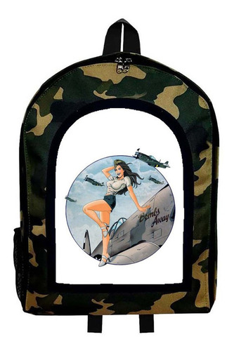 Mochila Camuflada Pinup Mod Aar88