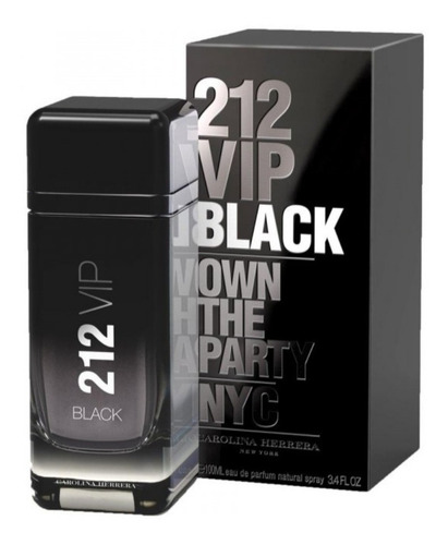 Imagen 1 de 3 de 212 Vip Men Black 100ml Edp