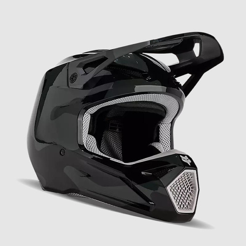 Casco Moto Niño V1 Bnkr Camo Negro Fox