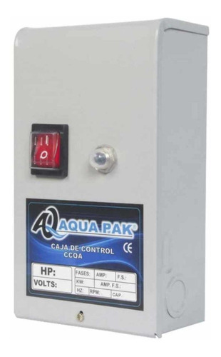 Caja De Control Aquapak Para Motor Sumergible, 1/2 Hp 230v