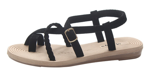 Sandalias Romanas De Fondo Plano B Summer Para Mujer, Con Co