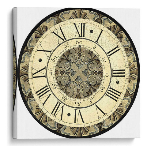 Canvas Lab Cuadro Pequeño Reloj De Motivos Vintage 60x60