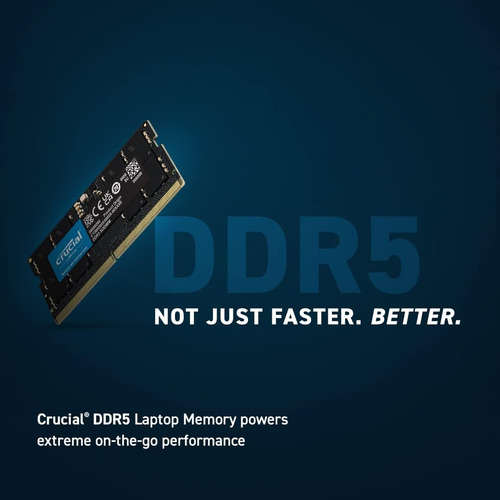 Crucial Dram 12 Gb Ddr5 5600 Mhz (o 5200 Mhz O 4800 Mhz)...