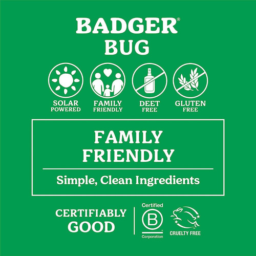 Repelente De Insectos Badger Orgánico Sin Deet Con Citronela