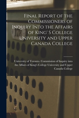 Libro Final Report Of The Commissioners Of Inquiry Into T...