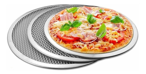 3 Mallas Profesionales Para Pizza 33-35.5-40 Cm Restaurante 