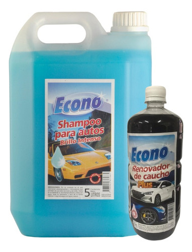 Shampoo Para Automotor Siliconado Brillo Intenso X 5 L